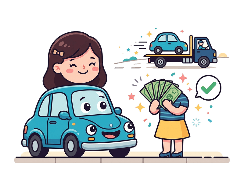 Step 4: Get Paid — Bank transfer on collection in Lee & Grove Park. No waiting, no chasing. The money is yours before we drive away with your old car.